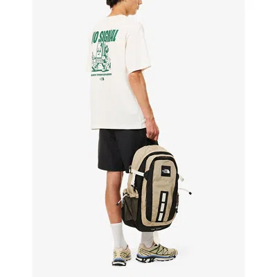 The North Face Mens Graphic-print Crewneck Cotton T-shirt White Dune In White