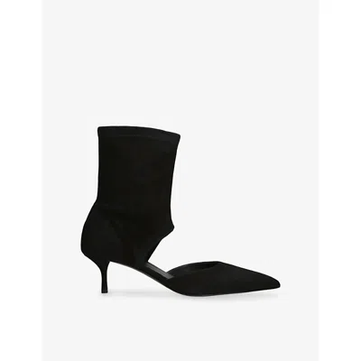 Alaïa Suede Cut-out Ankle Boots 55