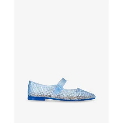 Sam Edelman Womens Michaela Jelly Mary Jane Flats Pale Blue Eur 36 / 3 Uk