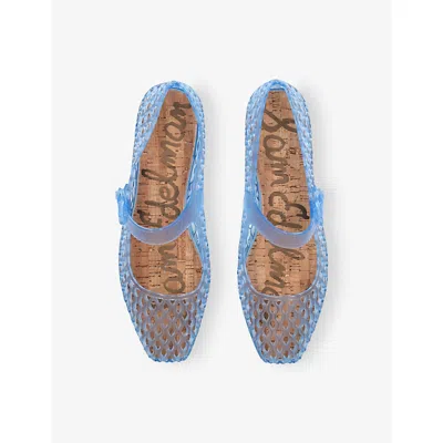 Sam Edelman Womens Michaela Jelly Mary Jane Flats Pale Blue Eur 36 / 3 Uk