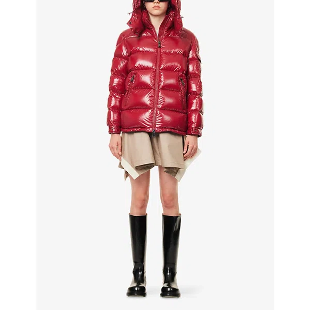 【関税＆送料込み】Moncler Ruby Jacket In Lacquered Nylon Moncler Ruby red down jacket in lacquered nylon | TheDoubleF
