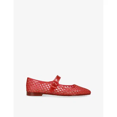Sam Edelman Womens Michaela Jelly Mary Jane Flats Red Eur 39.5 / 6.5 Uk