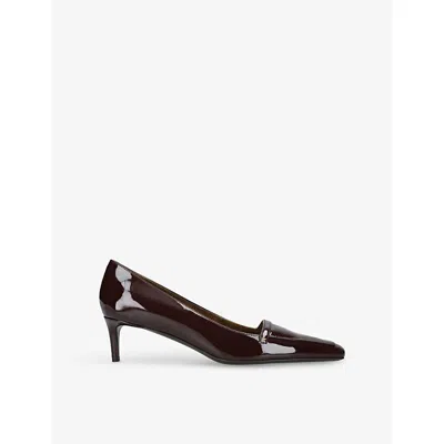 Khaite Womens Celia 50 Heeled Patent-leather Pumps Wine Eur 39.5 / 6.5 Uk