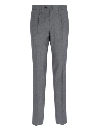 Caruso Tailored Grey Suit With Two-button Blazer In Gray
