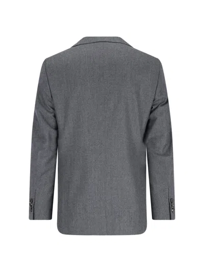 Caruso Tailored Grey Suit With Two-button Blazer In Gray