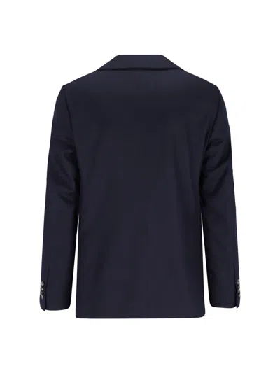 Caruso Tailored Black Suit With Classic Blazer In Black