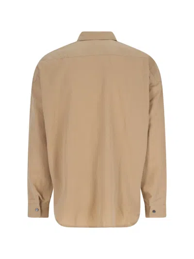 Sunflower Beige Button-up Shirt With Chest Pocket In Neutral