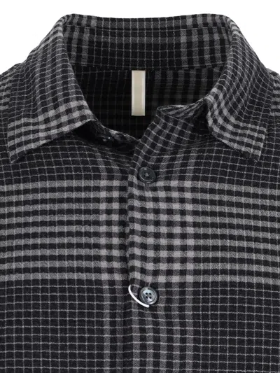 Sunflower Check Detailed Long-sleeved Shirt In Black