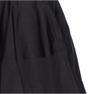 Alaïa Balloon Fit Skirt With Gathered Accents In Black