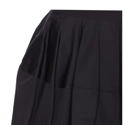 Alaïa Balloon Fit Skirt With Gathered Accents In Black