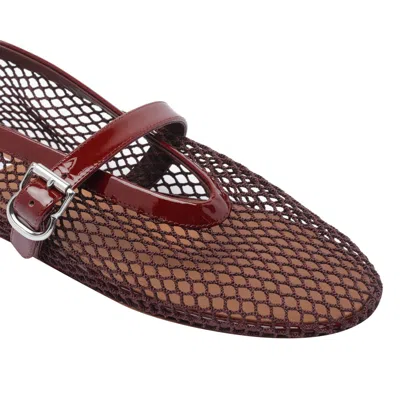 Alaïa Mesh Mary Jane Ballerina Flats