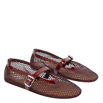Alaïa Mesh Mary Jane Ballerina Flats