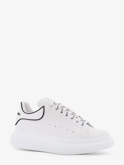 Alexander Mcqueen White Sneakers With Logo Lettering On The Rear And Oversize Sole In Leather Man