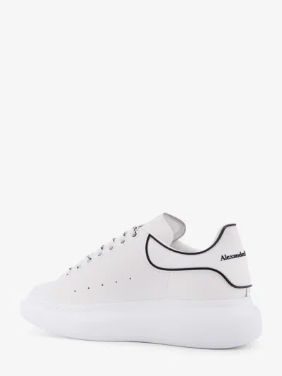 Alexander Mcqueen White Sneakers With Logo Lettering On The Rear And Oversize Sole In Leather Man