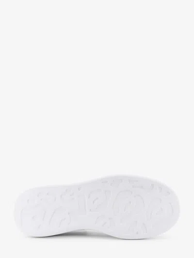 Alexander Mcqueen White Sneakers With Logo Lettering On The Rear And Oversize Sole In Leather Man