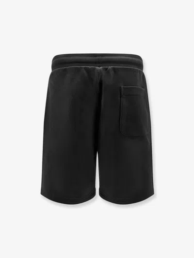 Ami Alexandre Mattiussi Ami Paris Ami De Coeur Logo Embossed Drawstring Shorts In Black