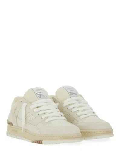 Axel Arigato Beige Lace Up Sneaker In White