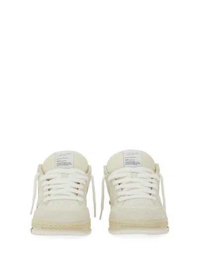 Axel Arigato Beige Lace Up Sneaker In White