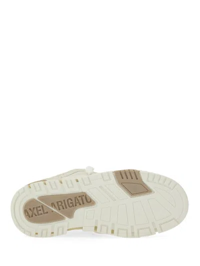 Axel Arigato Beige Lace Up Sneaker In White