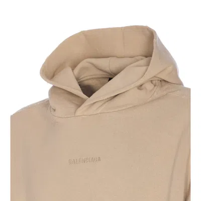 Balenciaga Oversized Hoodie In Neutral