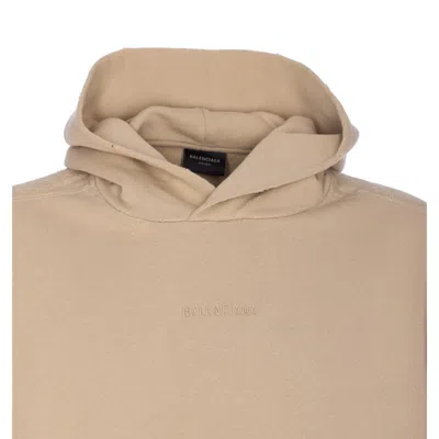 Balenciaga Oversized Hoodie In Neutral