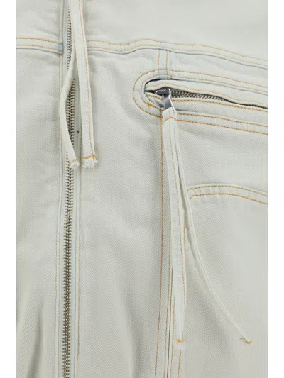 Blumarine Women Cotton Bomber Jacket In Gray