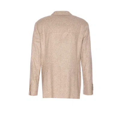 Brunello Cucinelli Double-breasted Blazer In Neutral