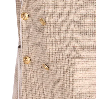 Brunello Cucinelli Double-breasted Blazer In Neutral