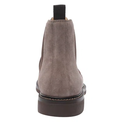 Brunello Cucinelli Men Suede Chelsea Boots In Gray
