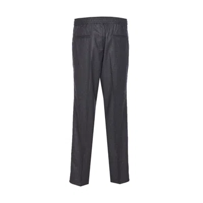 Brunello Cucinelli Men Virgin Wool Pants In Gray