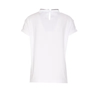 Brunello Cucinelli Women T-shirt With Precious Faux Layering