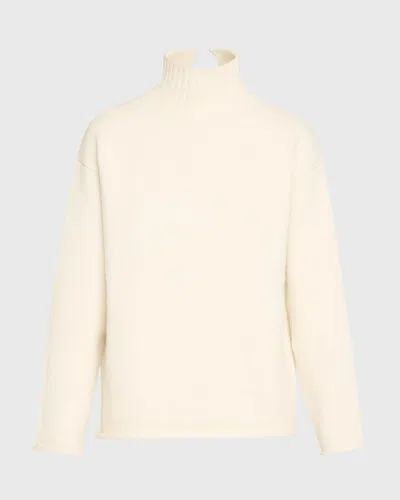 Bottega Veneta Off White Highneck Sweater In White