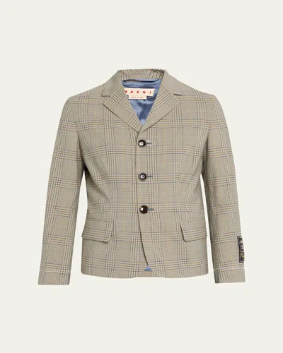 Marni Baby Simple Chest Jacket Opening With Three Buttons On The Front In Neutral