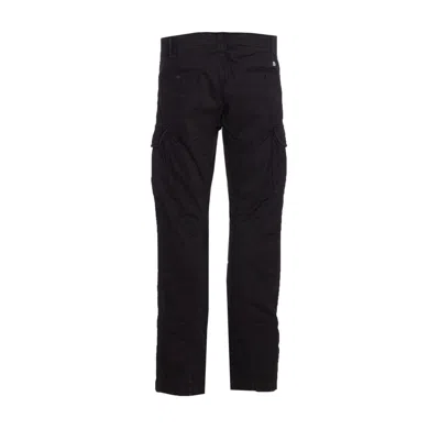 C.p. Company C.p.company Diagonal Raised Fleece Cargo Sweatpants In Black
