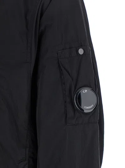 C.p. Company C.p.company Buttoned Pocket Overshirt In Black