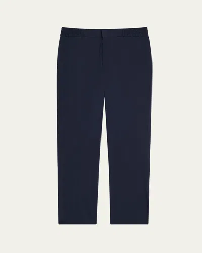 Orlebar Brown Men's Tailored Fit Italian Seersucker Flat-front Trousers In Blue
