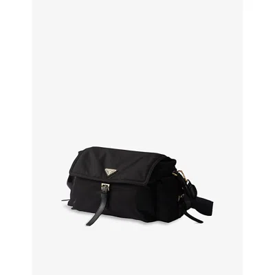Prada Womens Black Re-nylon Large Shoulder Bag