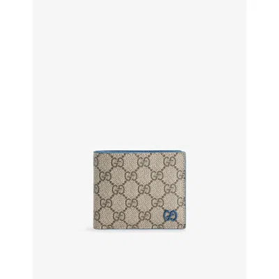 Gucci Mens Be Ebo./int.dus/in.d Gg-monogram Bi-fold Canvas Wallet