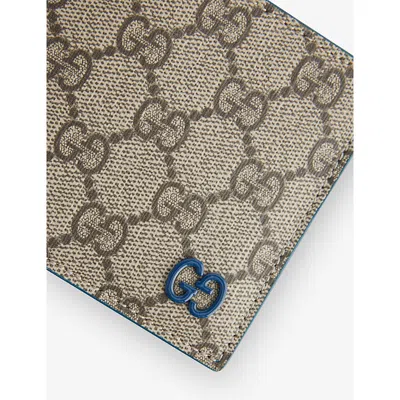 Gucci Mens Be Ebo./int.dus/in.d Gg-monogram Bi-fold Canvas Wallet
