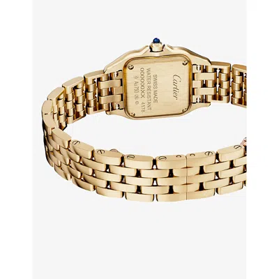 Cartier Wgpn0059  Panthère De  Small 18ct Yellow-gold Quartz Watch