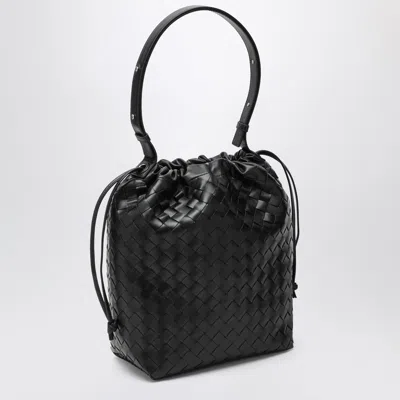 Bottega Veneta Men Bucket Intrecciato Biblioteca Leather Shoulder Bag In Multi