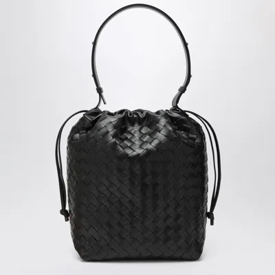 Bottega Veneta Men Bucket Intrecciato Biblioteca Leather Shoulder Bag In Multi