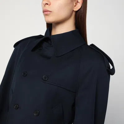 Alexander Mcqueen Short Double-breasted Navy Blue Jacket