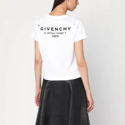 Givenchy Regular Fit Cotton T-shirt With Logo Design In White