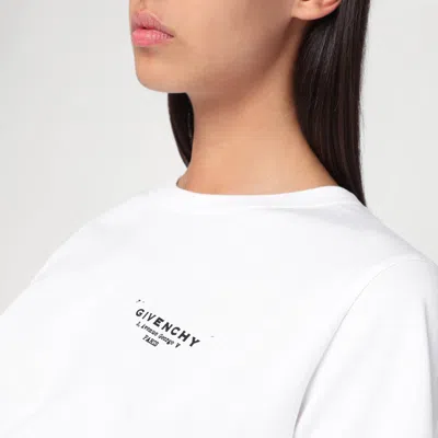 Givenchy Regular Fit Cotton T-shirt With Logo Design In White