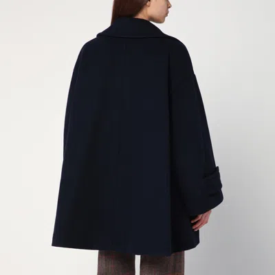 Chloé Double Breasted Wool Coat Coats And Trench Coats Blue