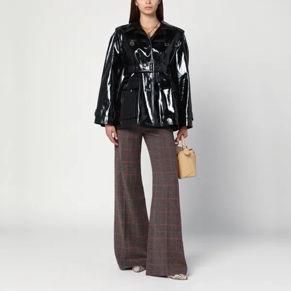 ジャケット CHLOE BLACK GLOSSY COTTON CANVAS JACKET Chloé Black Glossy Cotton Canvas Jacket | ModeSens