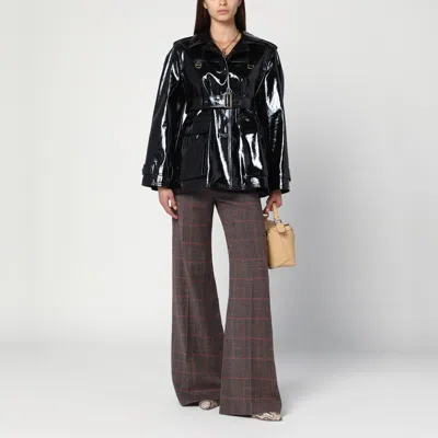 Chloé Black Glossy Cotton Canvas Jacket