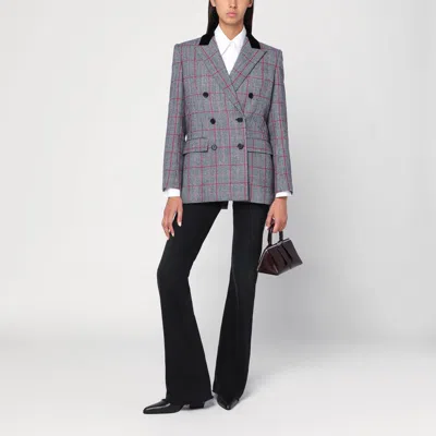 Chloé Tartan Double Breasted Coat