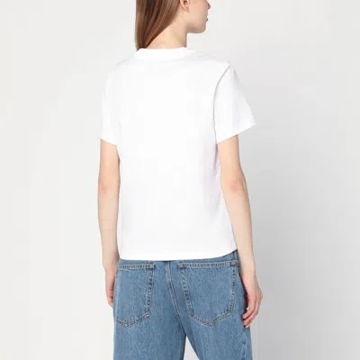 Ami Alexandre Mattiussi Ami Paris Ami Paris De Coeur Cotton T-shirt In White